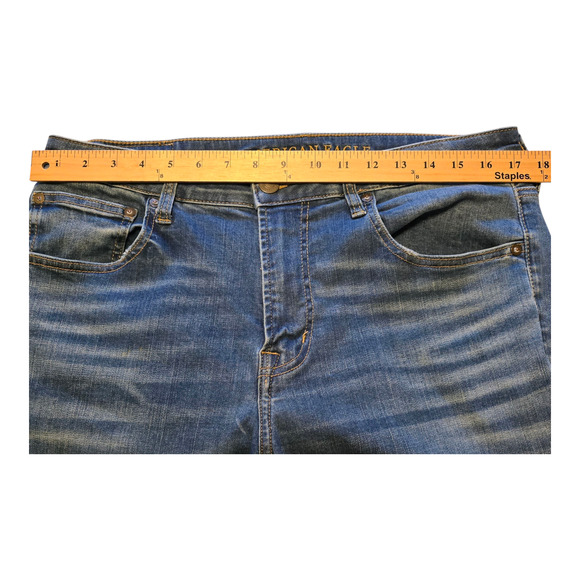 American Eagle Jeans Mens Size 34x30 Blue Original Boot Next Level Flex Normcore - Picture 14 of 16